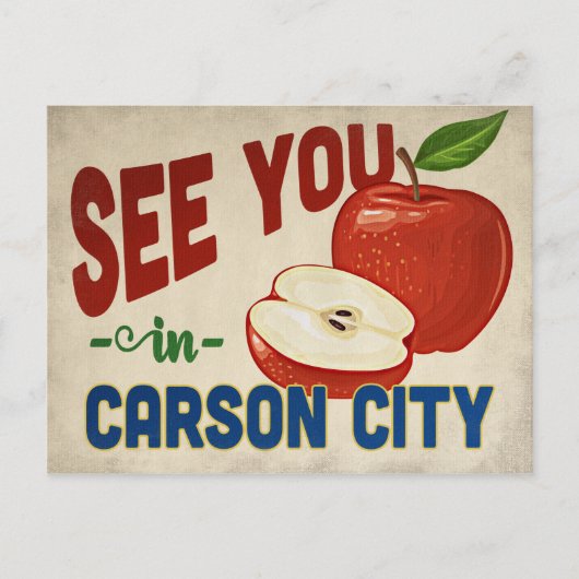 Carte Postale Carson City Nevada Apple - Vintage voyage (Devant)