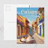 Carte Postale Cartagena Colombie (Devant / Derrière)