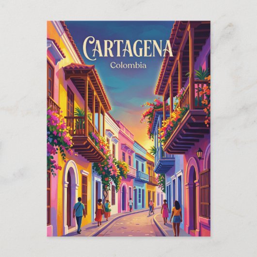 Carte Postale Cartagena Colombie (Devant)