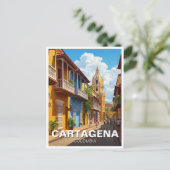 Carte Postale Cartagena Colombie Travel (Debout devant)