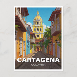 Carte Postale Cartagena Colombie Travel
