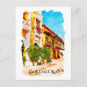 Carte Postale Cartagena Colombie Vintage voyage (Devant)