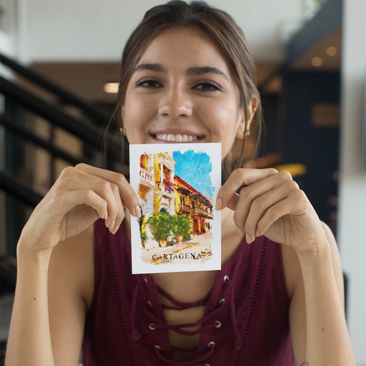 Carte Postale Cartagena Colombie Vintage voyage