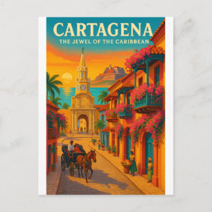 CARTE POSTALE CARTAGÈNE — LA PERLE DES CARAÏBES