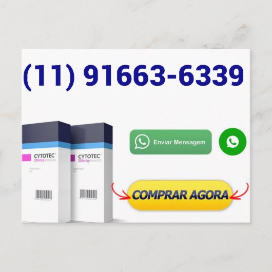 Carte Postale Cartão Postal Comprar Misoprostol NOVO NUMERO(11)  (Devant)