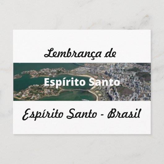 Carte Postale Cartão postal lembrança de Espírito Santo (Devant)