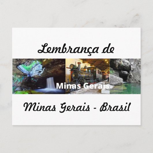 Carte Postale Cartão postal lembrança de Minas Gerais (Devant)