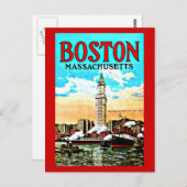 Carte Postale Carte-Cru Boston Artwork-34 (Devant / Derrière)