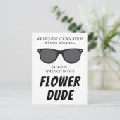 Carte postale Carte de proposition Flower Dud (Debout devant)