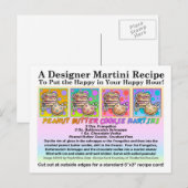 Carte postale Carte de recette de biscuits à base (Devant / Derrière)