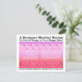 Carte postale Carte de recette Pink Squirrel Marti (Debout devant)