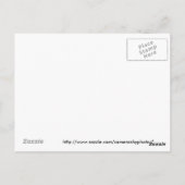 Carte postale carte de recettes du chef italien (Dos)