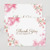 Carte Postale  "Carte de remerciement élégante au format standar (Devant / Derrière)