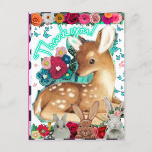 CARTE POSTALE - CARTE DE REMERCIEMENTS