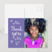 Carte postale Carte de remerciements Enfants (Devant / Derrière)