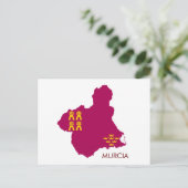 Carte Postale Carte/drapeau de Murcie (Debout devant)