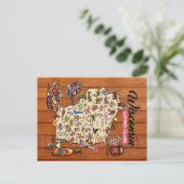 Carte postale - Carte du club de souper du Wiscons (Debout devant)