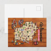 Carte postale - Carte du club de souper du Wiscons (Devant / Derrière)