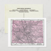 Carte postale : Carte du Colorado, 1921 (Devant / Derrière)