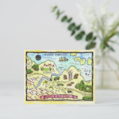 Carte postale Carte du royaume de bon coeur (Debout devant)