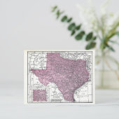 Carte postale : Carte du Texas, 1921 (Debout devant)