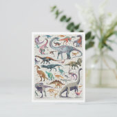 Carte postale Carte graphique Dinosaur (Debout devant)