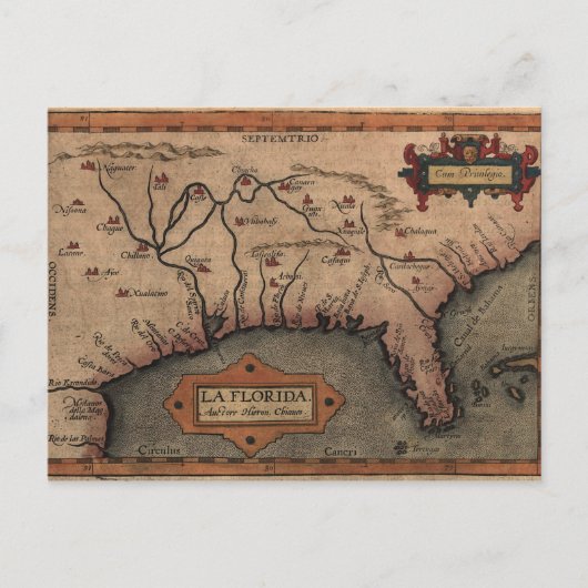 Carte postale Carte La Florida 1584 (Devant)