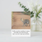 Carte Postale Carte: La vie est trop courte (Debout devant)