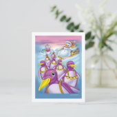 Carte Postale carte_manchots (Debout devant)