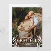 Carte postale Carte photo de Thanksgiving (Devant / Derrière)