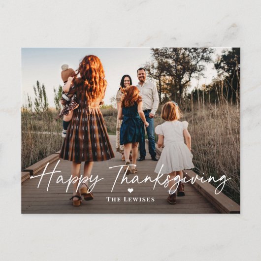 Carte postale Carte photo de Thanksgiving (Devant)