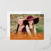 Carte postale Carte photo d'Halloween FOIL (Recto/Verso)