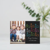 Carte postale Carte photo Fa La La Holiday (Debout devant)