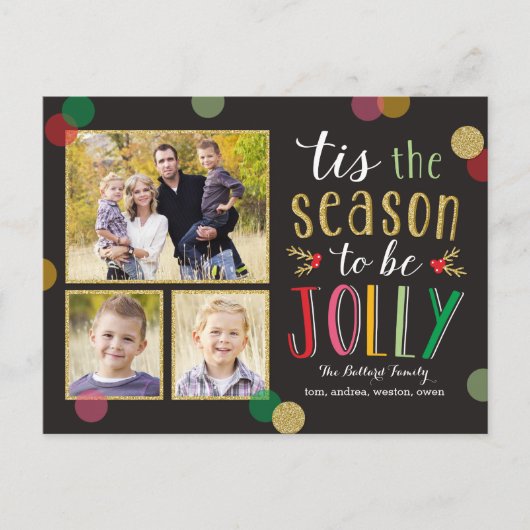 Carte postale Carte photo Jolly Season (Devant)