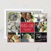 Carte postale Carte photo Mariage Collage Holiday (Devant / Derrière)