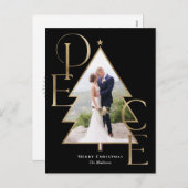 Carte postale Carte photo moderne Peace Tree (Devant / Derrière)