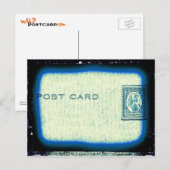 Carte Postale "Carte postale" (bleu) (Devant / Derrière)