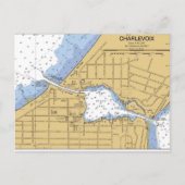 Carte postale Carte postale Charlevoix, MI Round L (Devant)