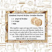 Carte postale Carte postale de recette de biscuits