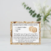 Carte postale Carte postale de recette de biscuits (Debout devant)