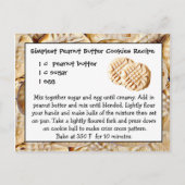 Carte postale Carte postale de recette de biscuits (Devant)