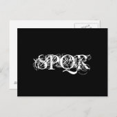 Carte Postale "Carte postale gothique SPQR" (Devant / Derrière)