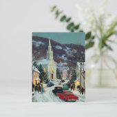 Carte Postale *CARTE POSTALE Noël nostalgique peint (Debout devant)