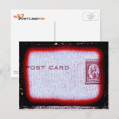 Carte Postale "Carte postale" (rouge) (Devant / Derrière)