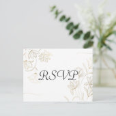 Carte postale Carte postale RSVP Gold Flower (Debout devant)