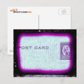 Carte Postale "Carte postale" (violet) (Devant / Derrière)