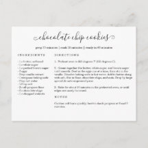 Carte postale Carte Recette