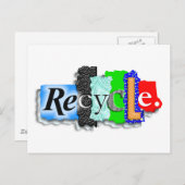Carte postale : Carte : "RECYCLE" (Devant / Derrière)