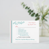 Carte postale carte RSVP (Debout devant)