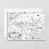 Carte postale carte Soie et Chanson (Devant / Derrière)